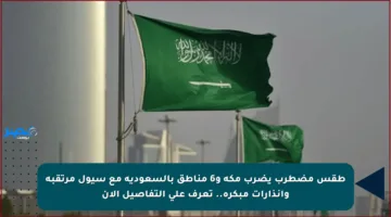 طقس مضطرب يضرب مكة و6 مناطق بالسعودية مع سيول مرتقبة وإنذارات مبكرة.. تعرف على التفاصيل الآن